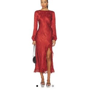 ASTR the Label ILARIA DRESS IN RUST
